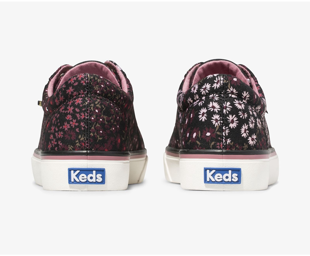 Keds Womens Sneakers Black - Jump Kick Floral - 036GKYIED